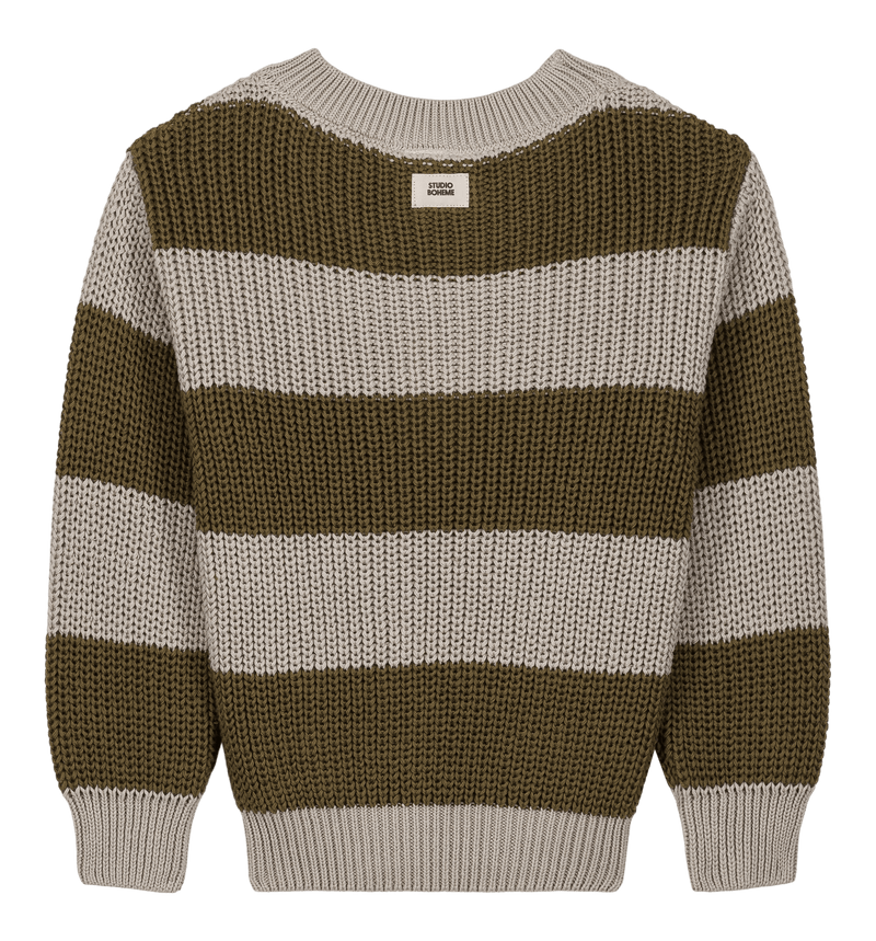 Jersey Marcelo Gris Claro Y Oliva