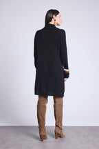 Vestido Cuello Alto Sultana - Negro - Mujer