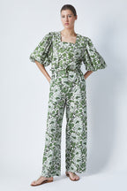 Pantalon Zoe Green Bloom