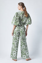 Top Peggy - Green Bloom - Mujer