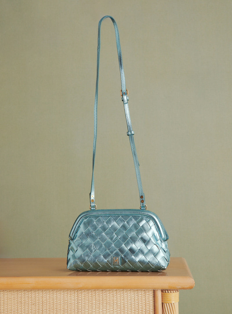 POCHETTE CUIR TRESSE SUMMER PETITE MENDIGOTE
