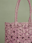 PANIER VIOLET RAPHIA SUNDAY PETITE MENDIGOTE