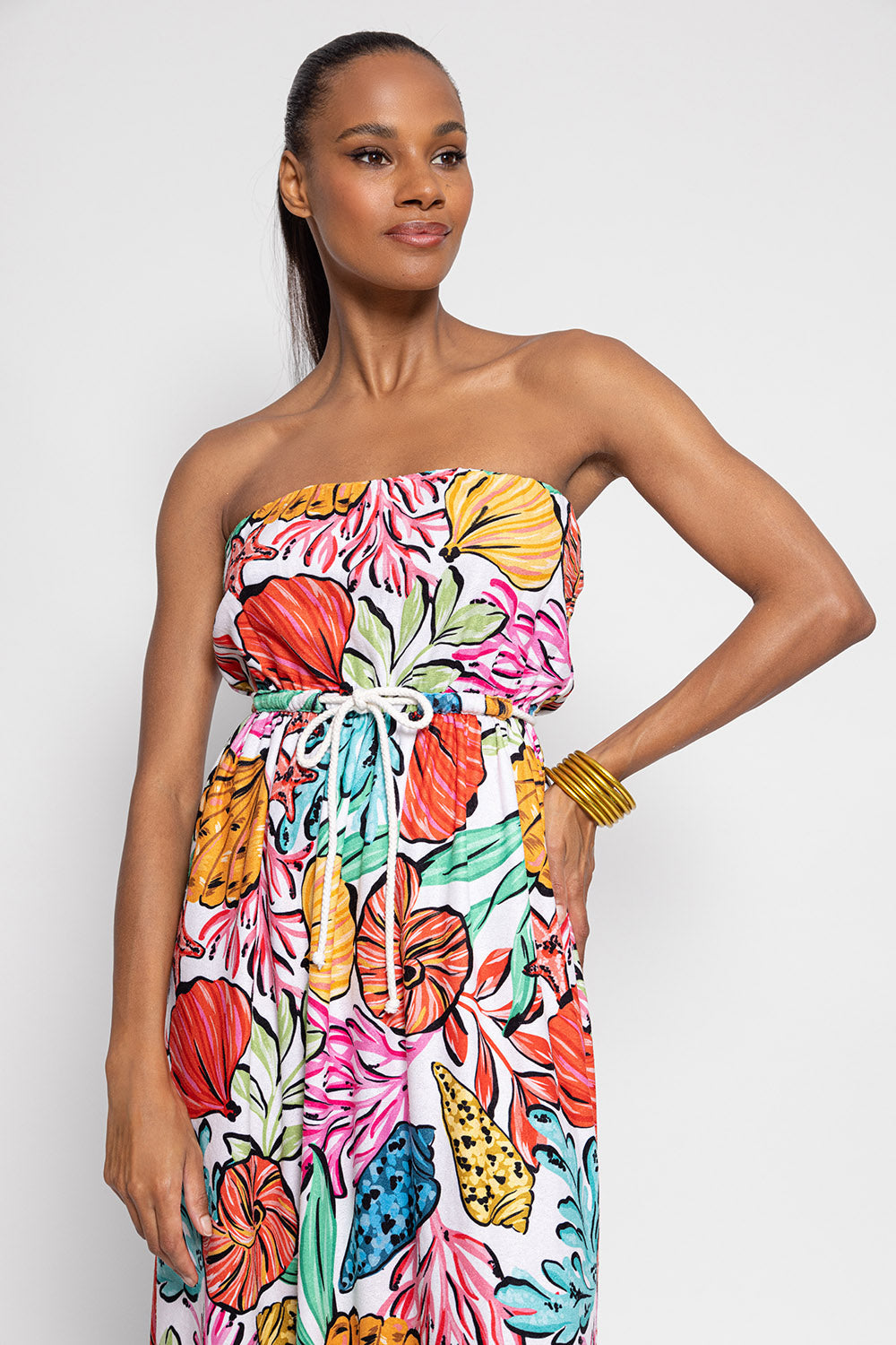 Anoushka Terry Long Dress