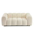Sunny - 3-Seater Sofa - Tweed Fabric - Ecru