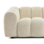 Sunny - 3-Seater Sofa - Tweed Fabric - Ecru