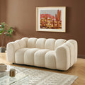 Sunny - 3-Seater Sofa - Tweed Fabric - Ecru