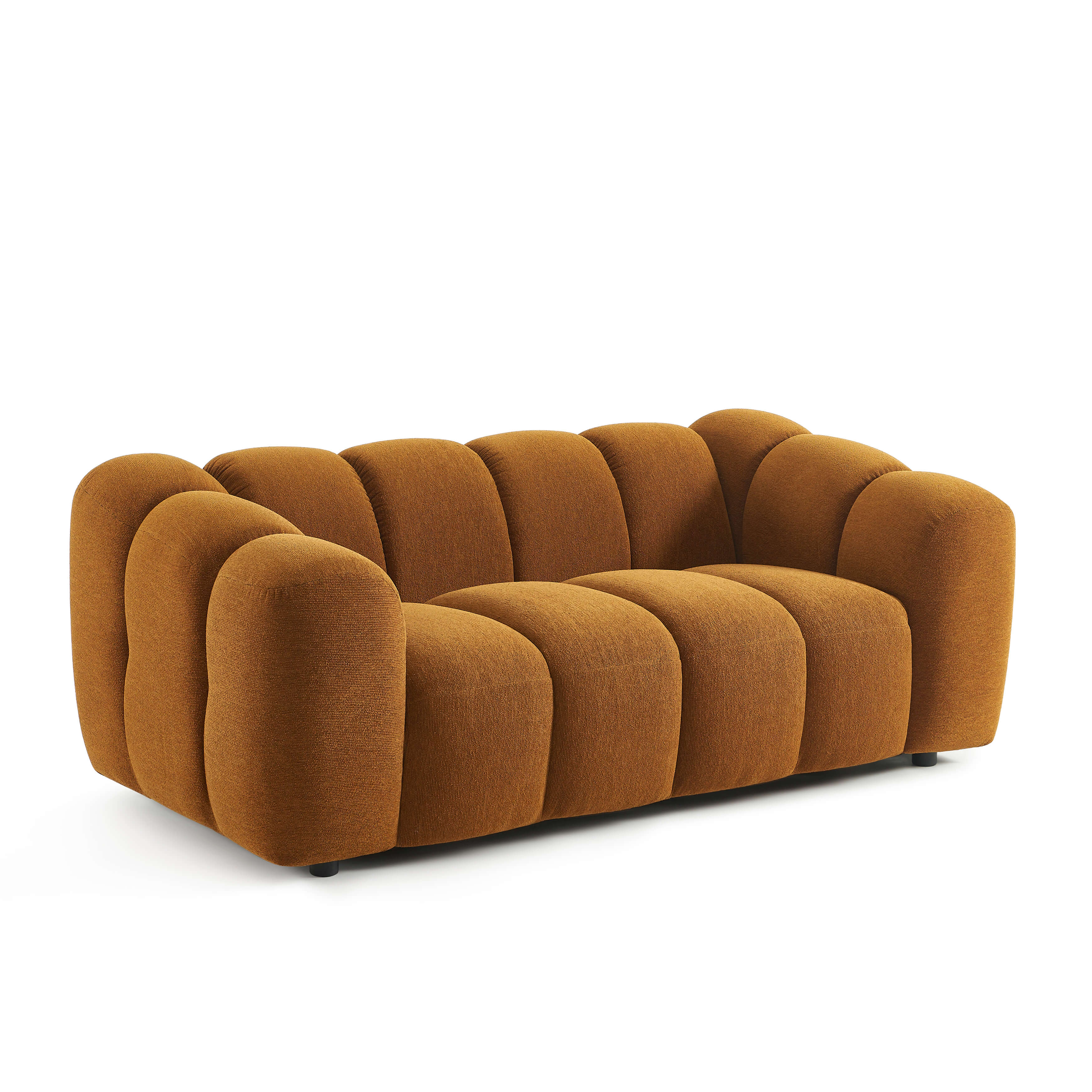 Sunny - Canapé 2 Places - Tissu Tweed - Bronze