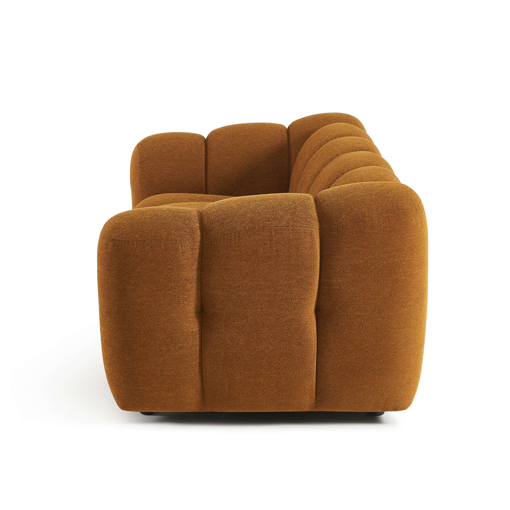 Sunny - Canapé 2 Places - Tissu Tweed - Bronze