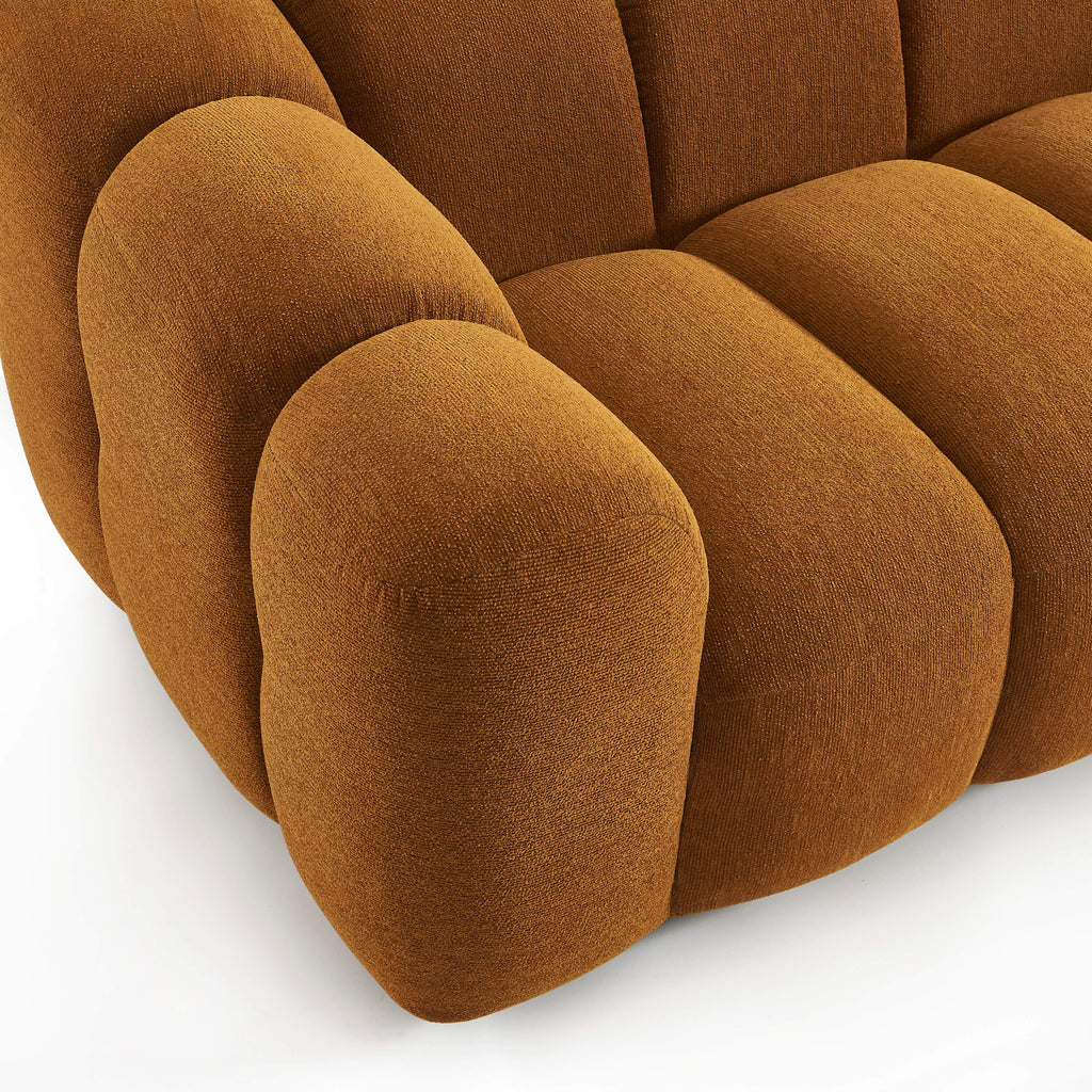Sunny - Canapé 2 Places - Tissu Tweed - Bronze