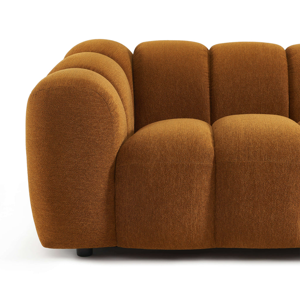 Sunny - Canapé 2 Places - Tissu Tweed - Bronze