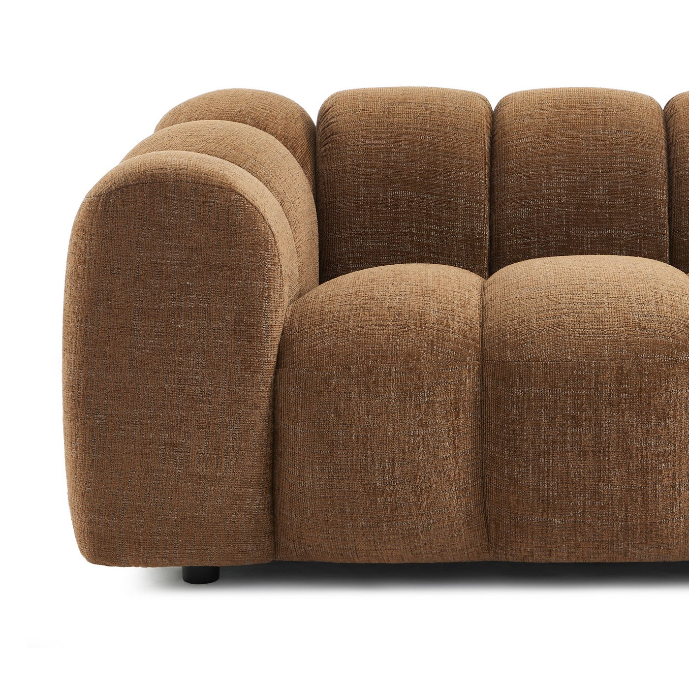 Sunny - 2-Seater Sofa - Tweed Fabric - Brown