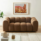 Sunny - 2-Seater Sofa - Tweed Fabric - Brown