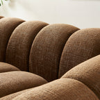 Sunny - 2-Seater Sofa - Tweed Fabric - Brown
