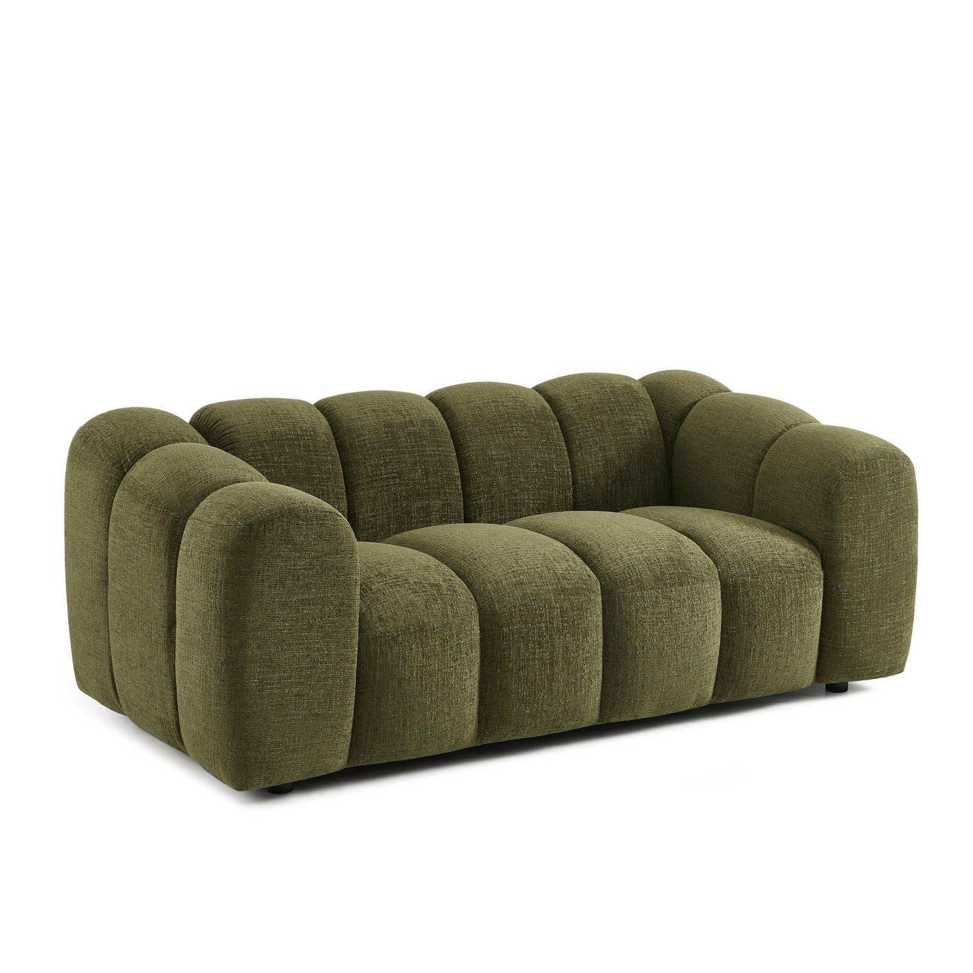 Sunny - 2-Seater Sofa - Tweed Fabric - Green