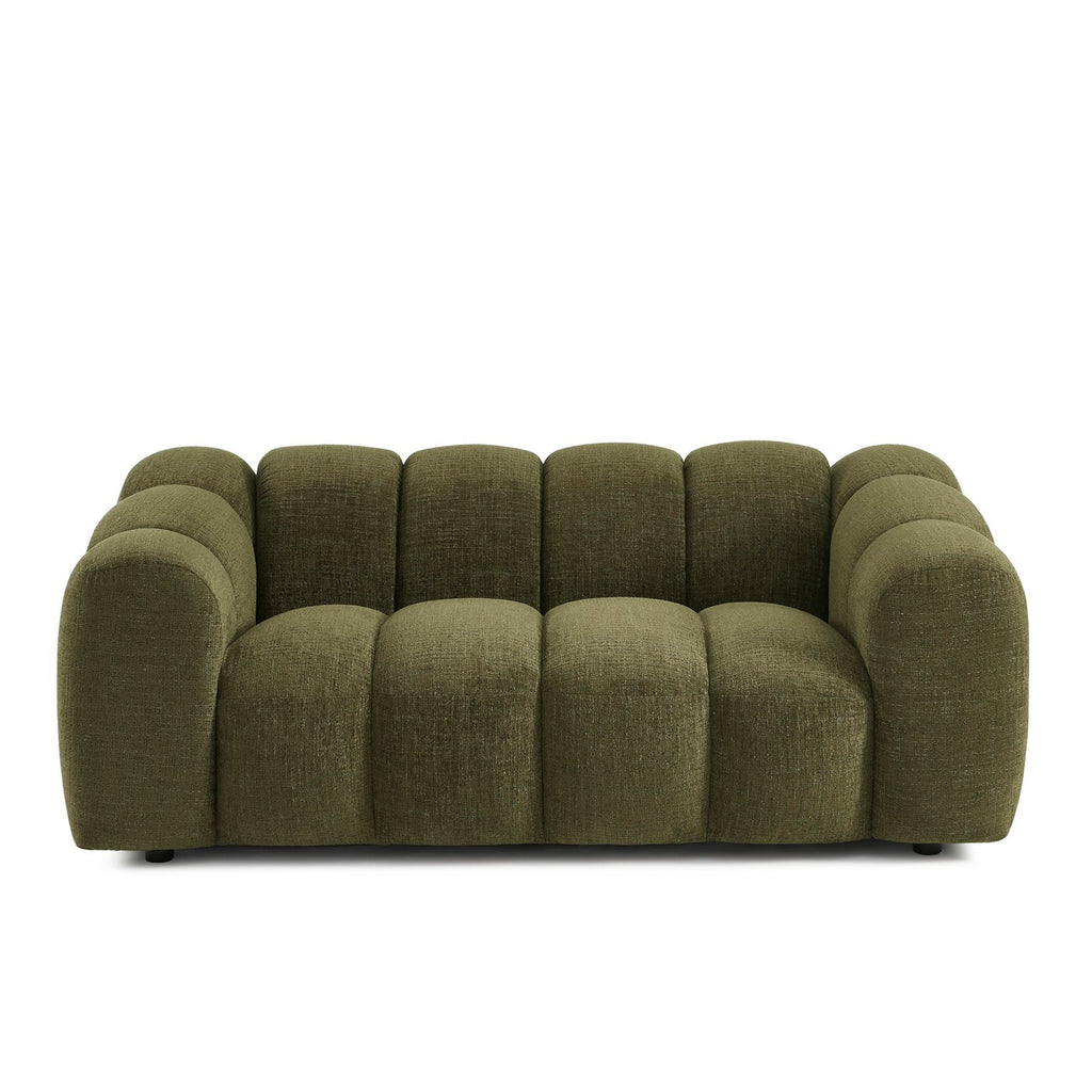 Sunny - 2-Seater Sofa - Tweed Fabric - Green