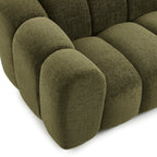 Sunny - 2-Seater Sofa - Tweed Fabric - Green
