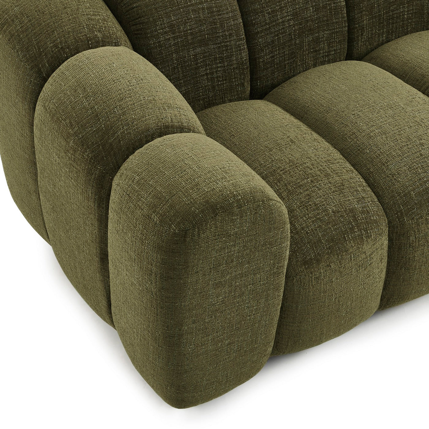 Sunny - 2-Seater Sofa - Tweed Fabric - Green