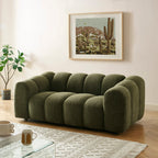 Sunny - 2-Seater Sofa - Tweed Fabric - Green