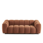 Sunny - Canapé 3 Places - Tissu Tweed - Terracotta