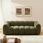 Sunny - Sofá 3 Plazas - Tejido Tweed - Verde