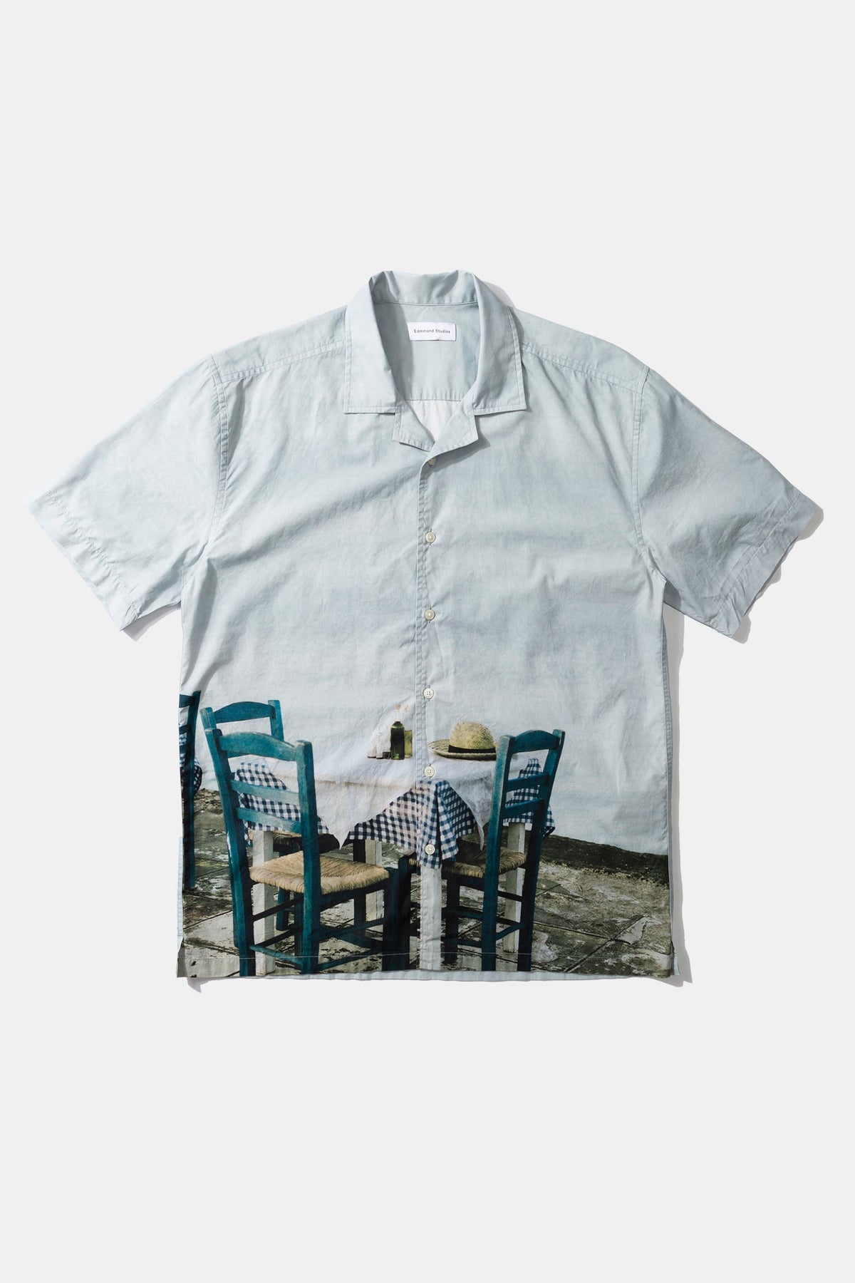 Chemise Manches Courtes Sunset Postcard Light Blue