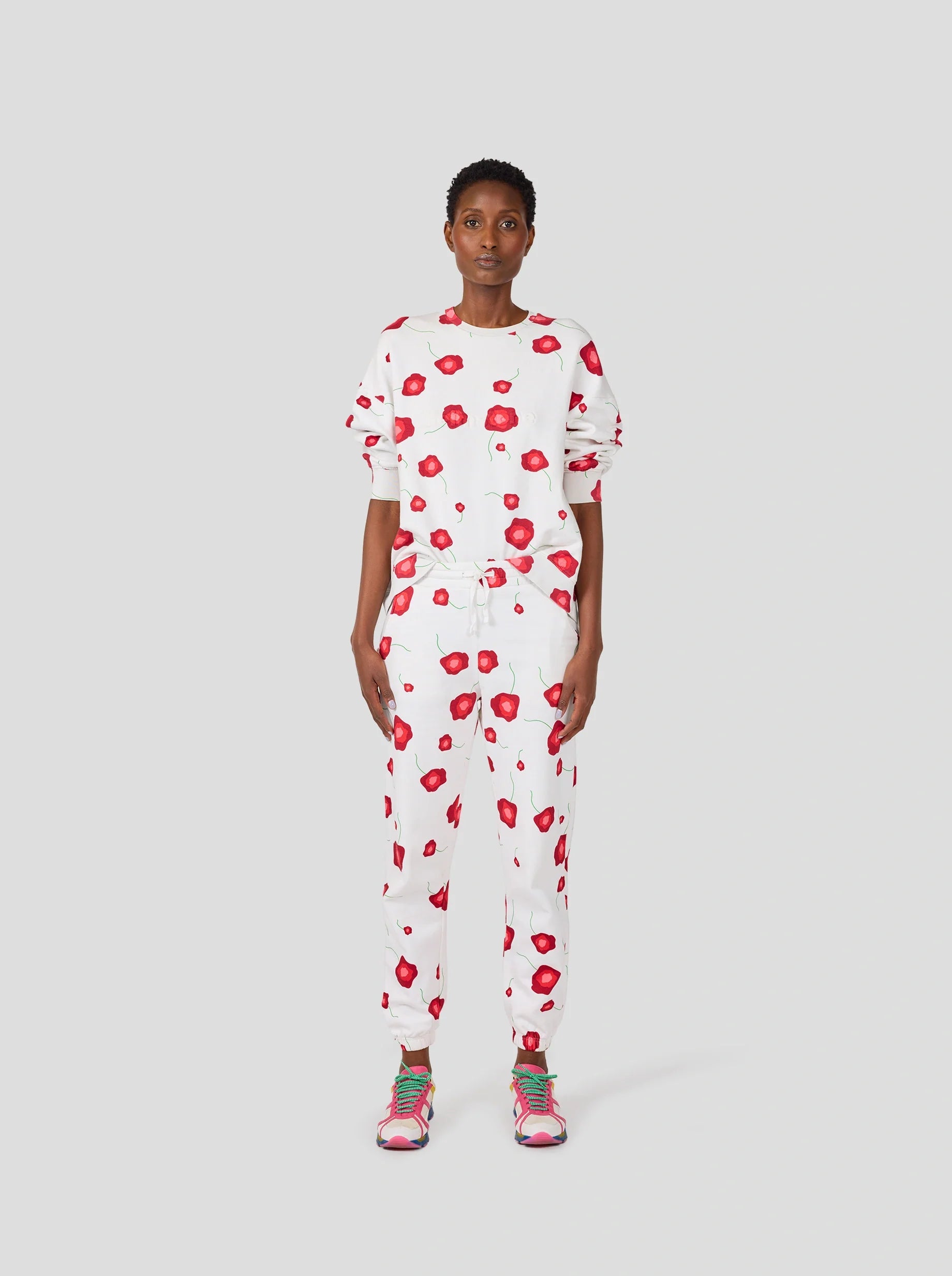 Pantalon Kiara En Polaire Imprimée Poppy