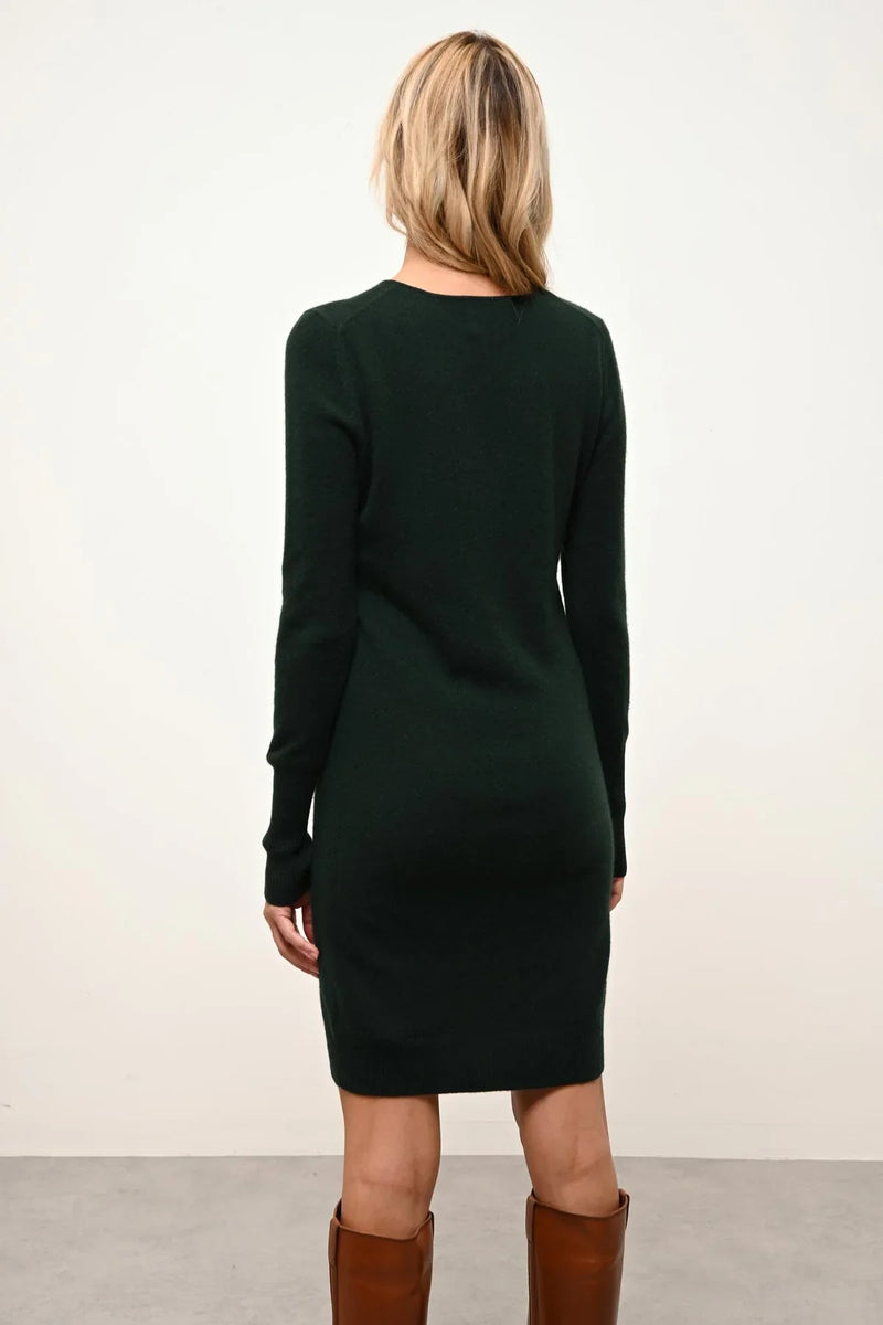 Vestido Cuello Redondo - Susan - Cypress