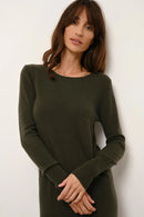 Robe Col Rond - Susan - Kaki