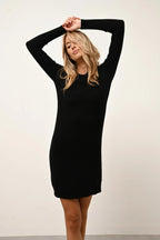 Robe Col Rond - Susan - Noir