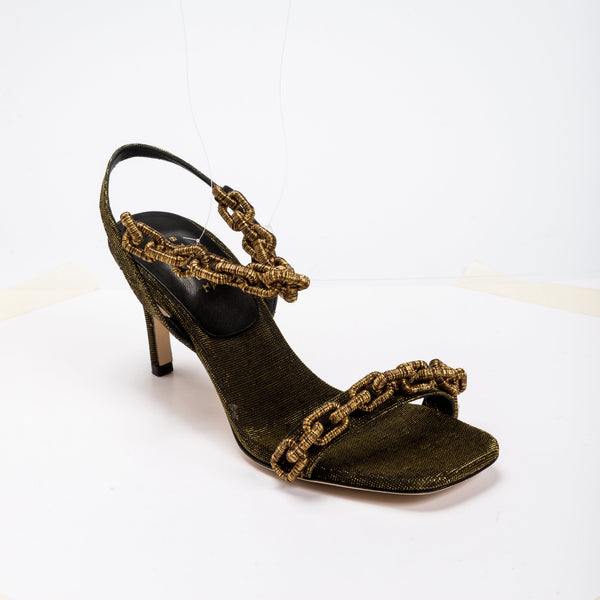Catena Notte Black Gold Sandal