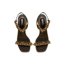 Catena Notte Black Gold Sandal
