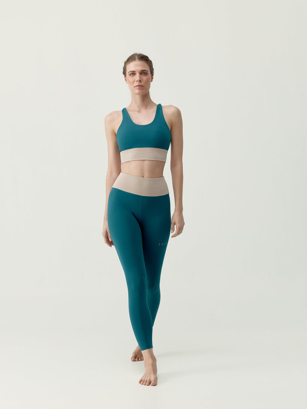 Legging Sutra - Océano Profundo/Biscuit - Mujer