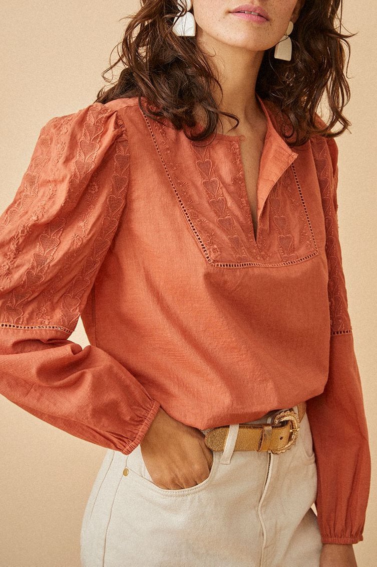 Blusa Suzelle - Terracota