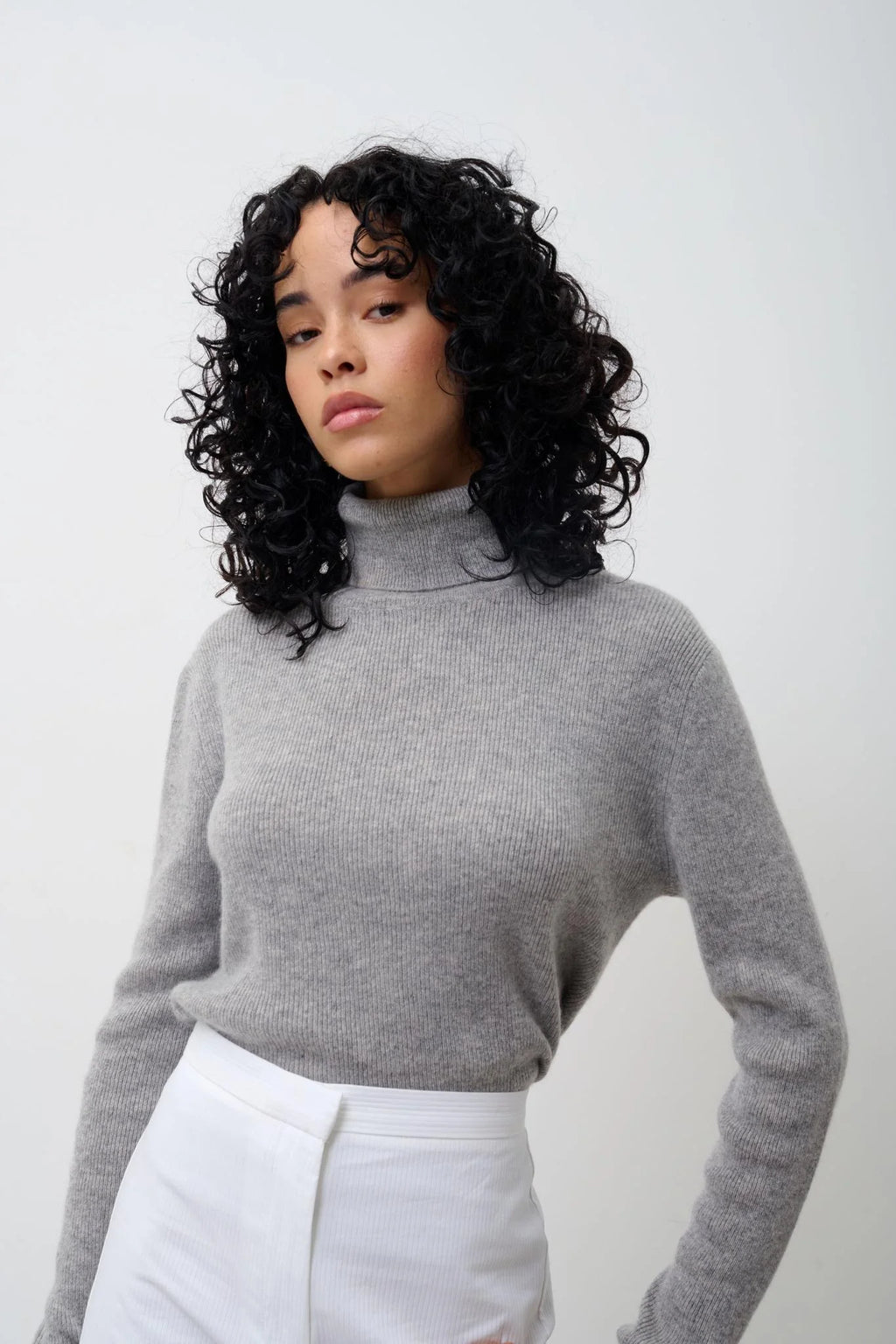 Pull Col Roulé - Suzie - Nuage Chiné