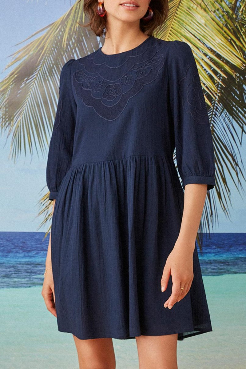 Suzita Dress - Navy