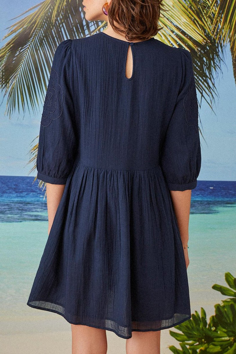 Suzita Dress - Navy