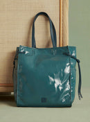 Cabas Suzy Vernis - Bleu Jean
