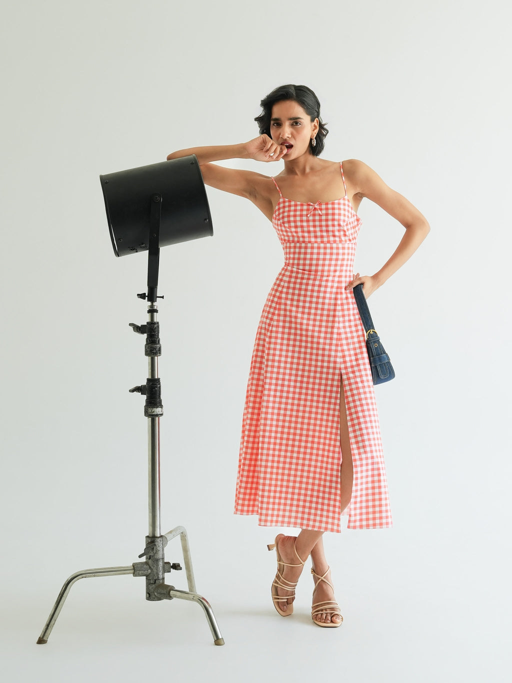 Robe Mila - Coral Vichy