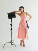 Robe Mila - Coral Vichy