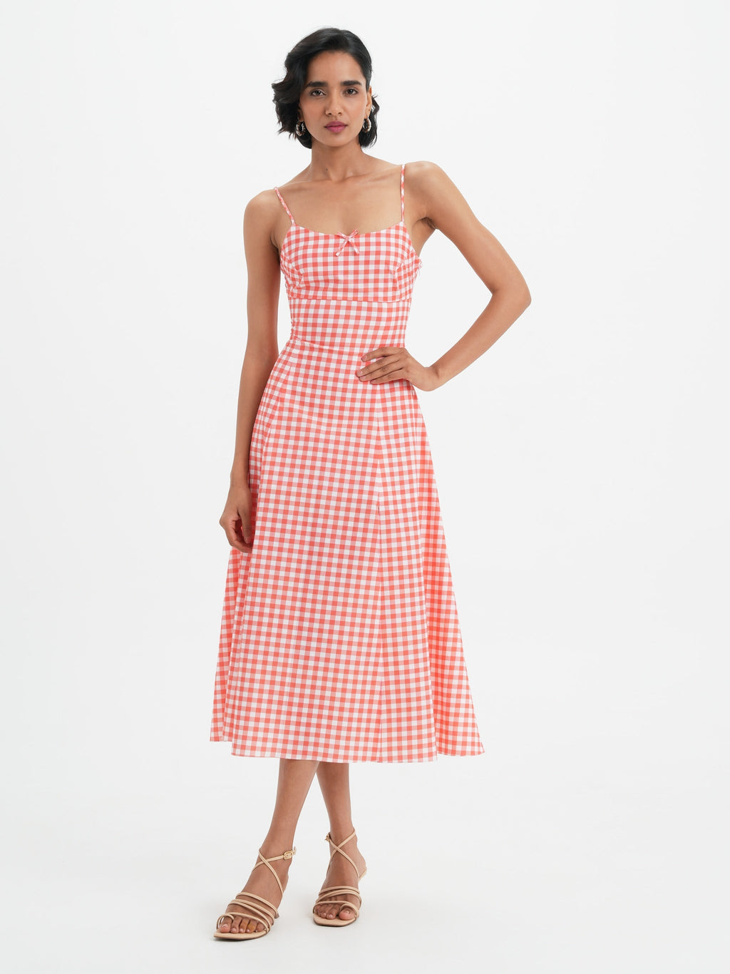 Robe Mila - Coral Vichy