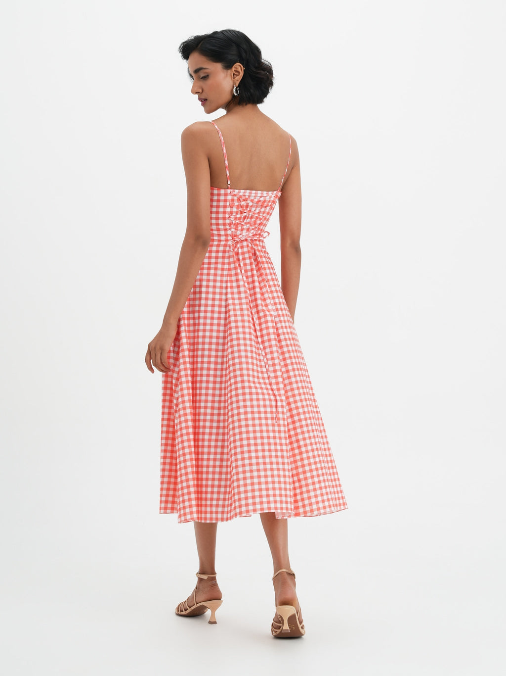Robe Mila - Coral Vichy
