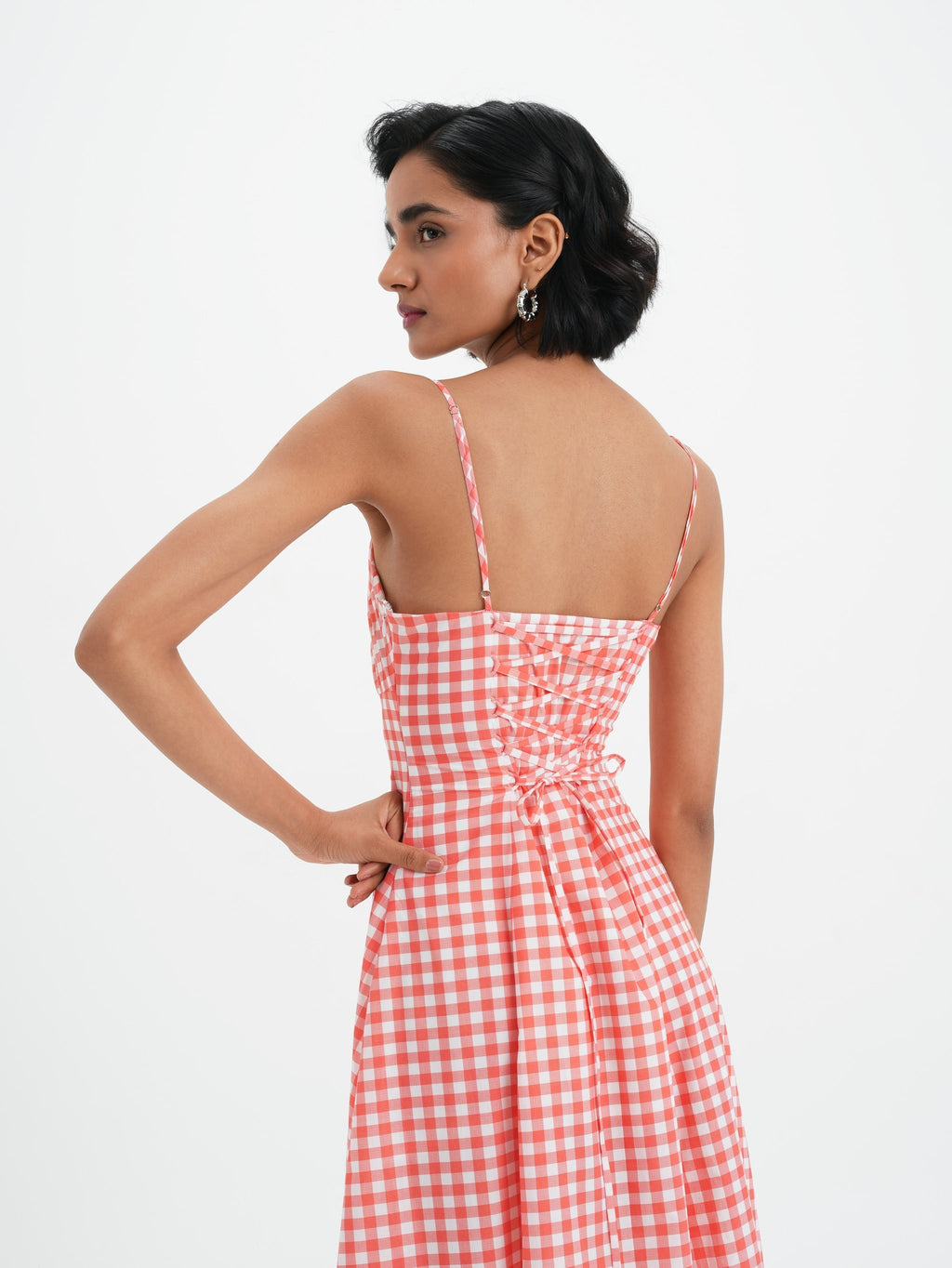 Robe Mila - Coral Vichy