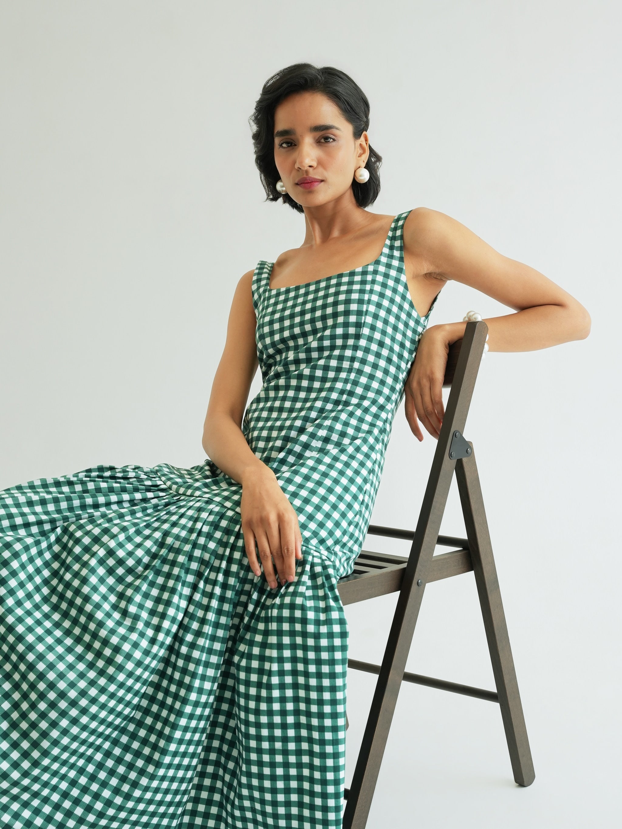 Robe Mae - Pine Vichy