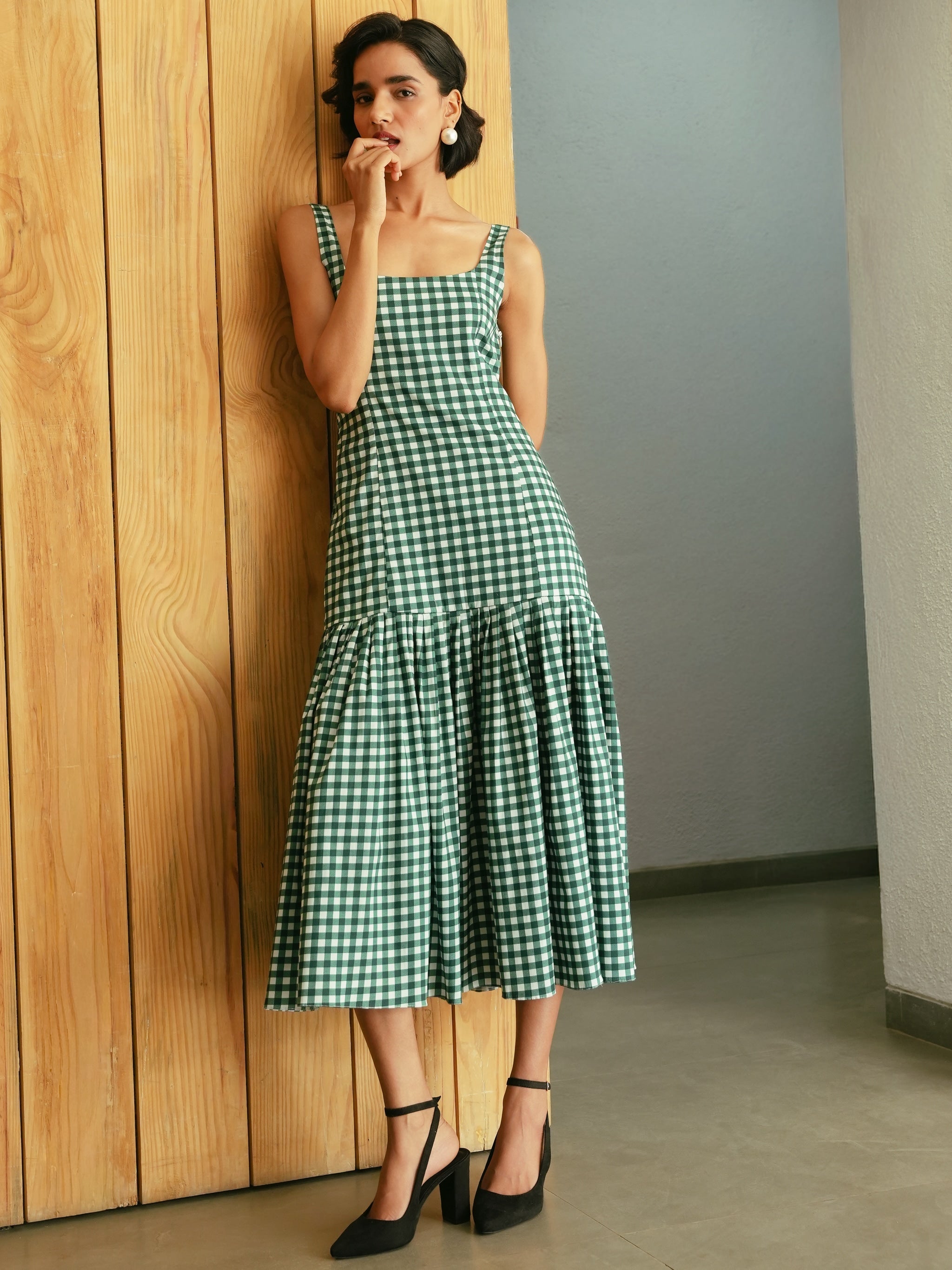 Robe Mae - Pine Vichy