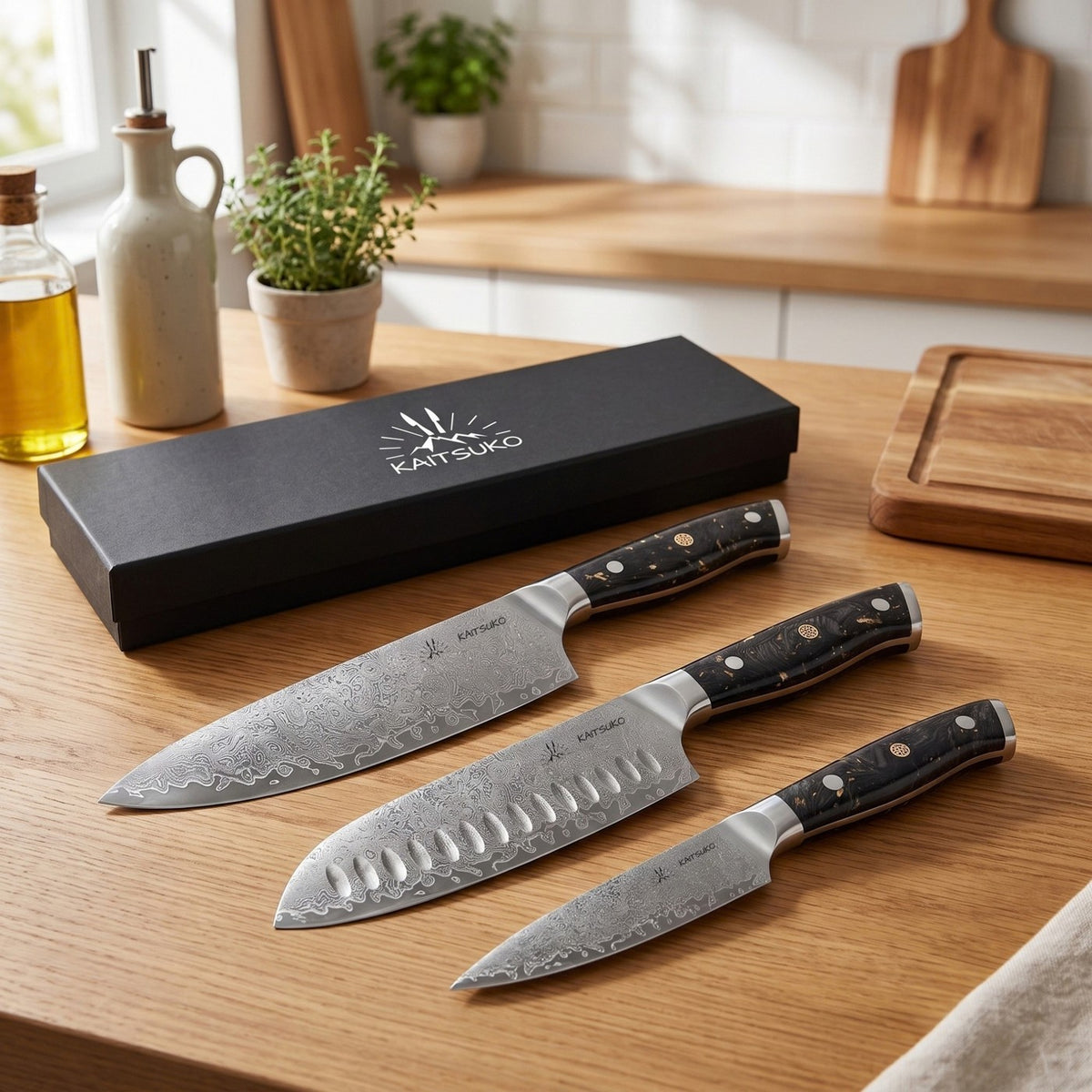 Set med 3 japanska knivar - Chef Yakumoto