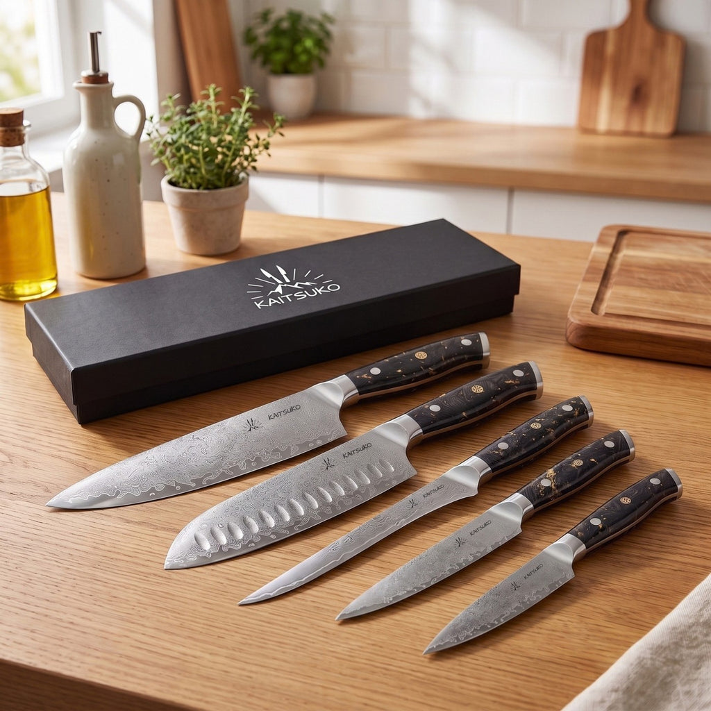 Sæt Med 5 Japanske Knive - Chef Yakumoto