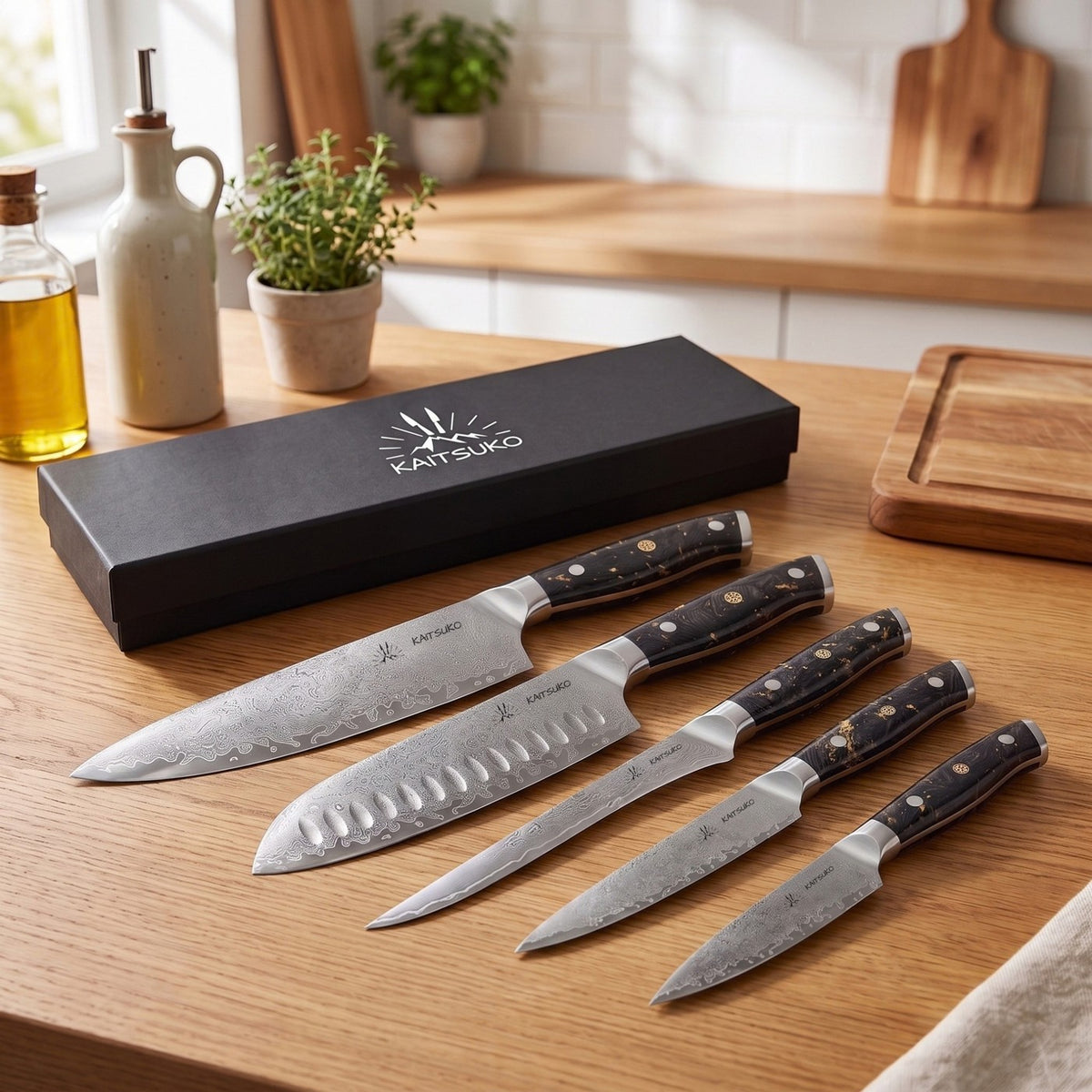 Sæt Med 5 Japanske Knive - Chef Yakumoto