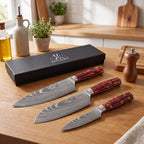 3-teiliges Japanisches Messerset - Chef Tanaka