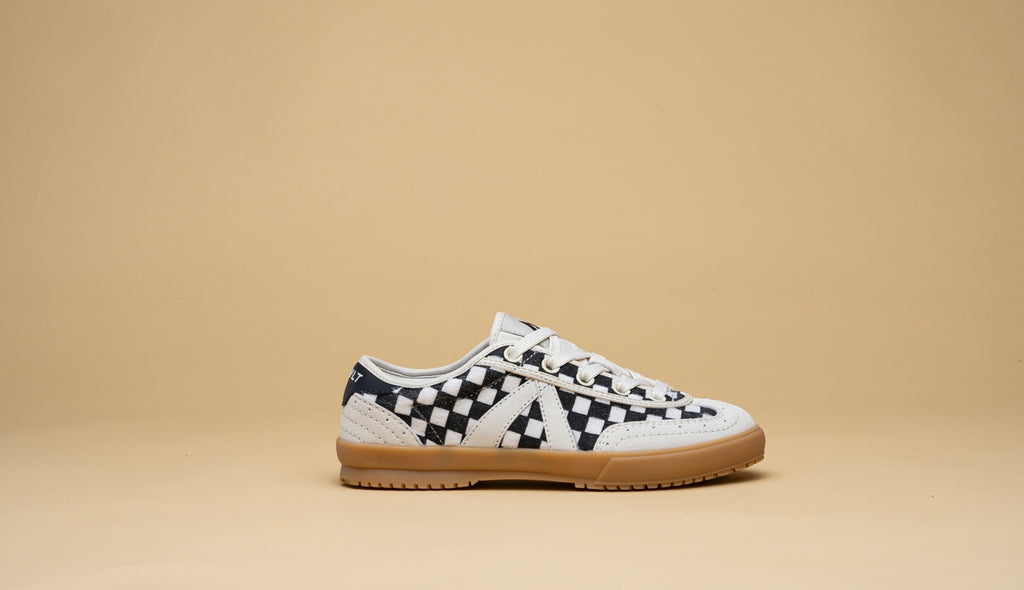 Sneakers Swing - White Black Check