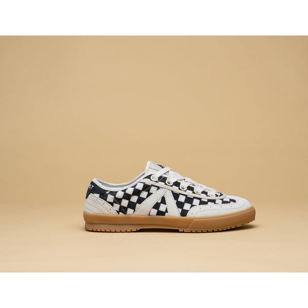 Swing Sneakers - White Black Check